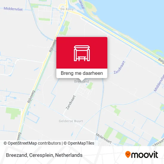 Breezand, Ceresplein kaart