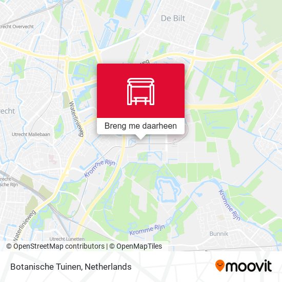 Botanische Tuinen kaart