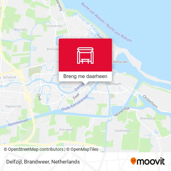 Delfzijl, Brandweer kaart