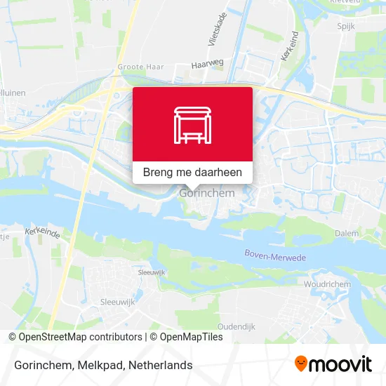 Gorinchem, Melkpad kaart