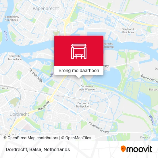 Dordrecht, Balsa kaart