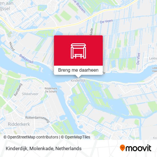 Kinderdijk, Molenkade kaart
