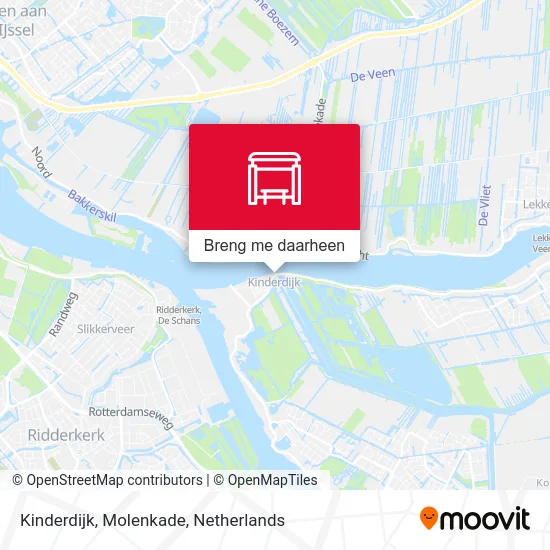 Kinderdijk, Molenkade kaart