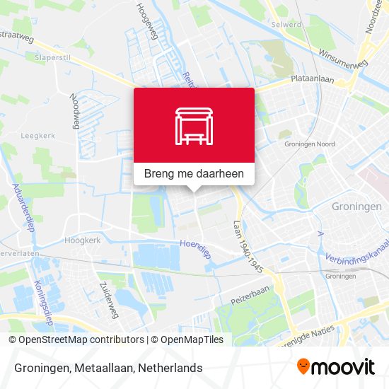 Groningen, Metaallaan kaart
