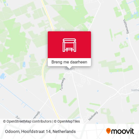 Odoorn, Hoofdstraat 14 kaart