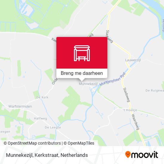 Munnekezijl, Kerkstraat kaart