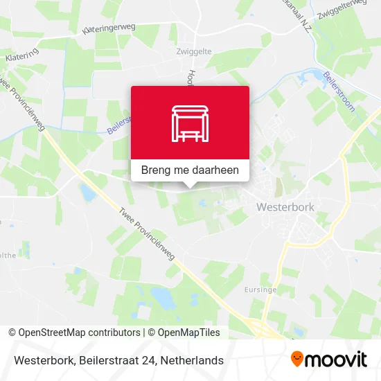 Westerbork, Beilerstraat 24 kaart