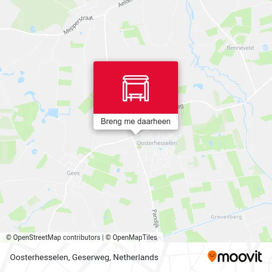 Oosterhesselen, Geserweg kaart