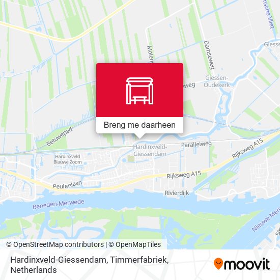 Hardinxveld-Giessendam, Timmerfabriek kaart