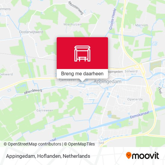 Appingedam, Hoflanden kaart