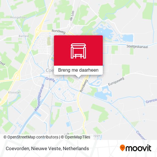 Coevorden, Nieuwe Veste kaart
