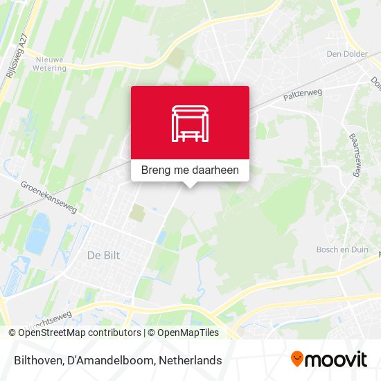 Bilthoven, D'Amandelboom kaart