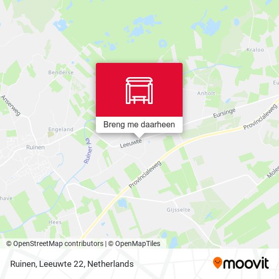 Ruinen, Leeuwte 22 kaart