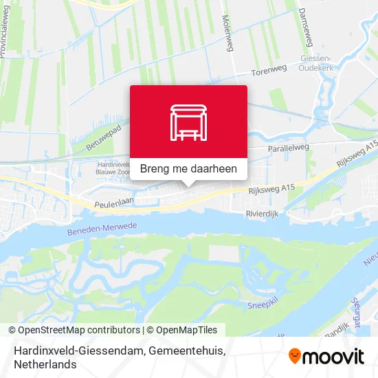Hardinxveld-Giessendam, Gemeentehuis kaart