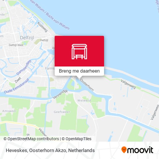 Heveskes, Oosterhorn Akzo kaart