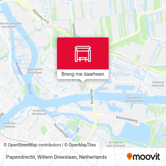 Papendrecht, Willem Dreeslaan kaart