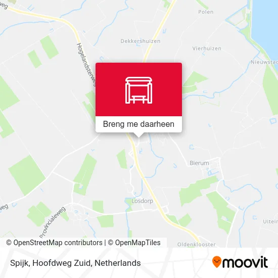 Spijk, Hoofdweg Zuid kaart