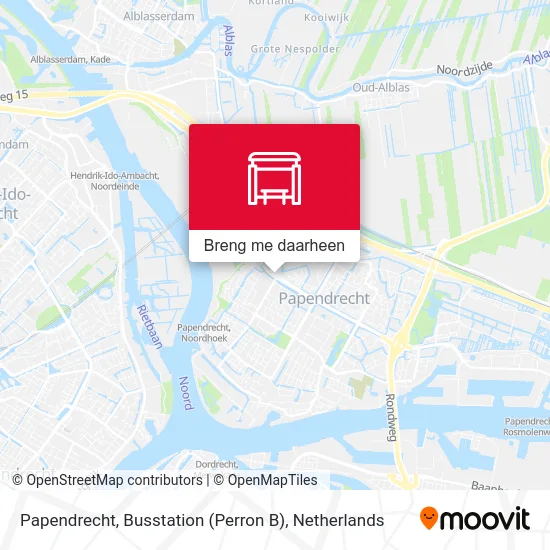 Papendrecht, Busstation (Perron B) kaart