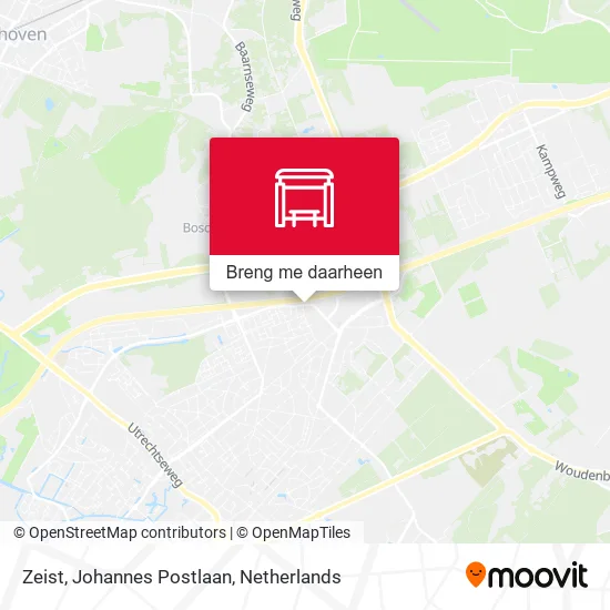 Zeist, Johannes Postlaan kaart