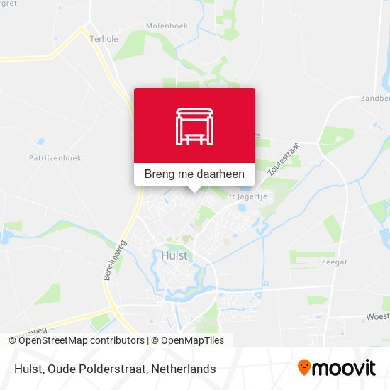 Hulst, Oude Polderstraat kaart