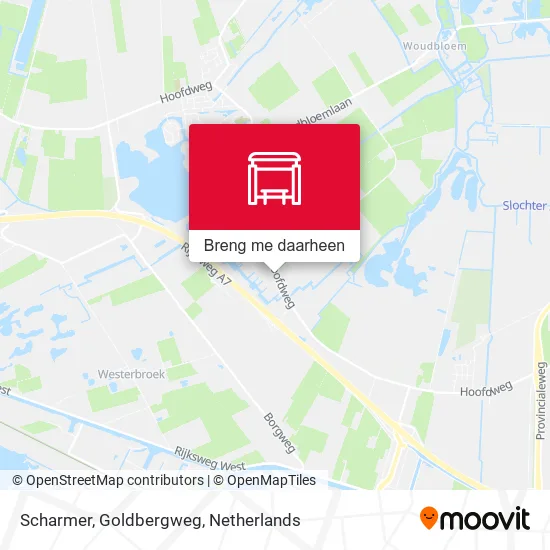 Scharmer, Goldbergweg kaart