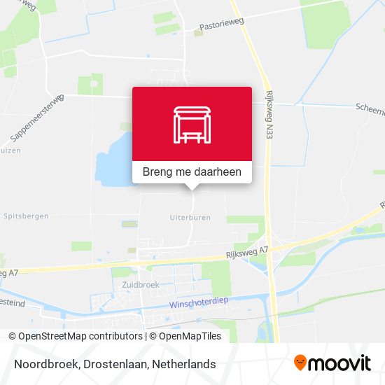 Noordbroek, Drostenlaan kaart