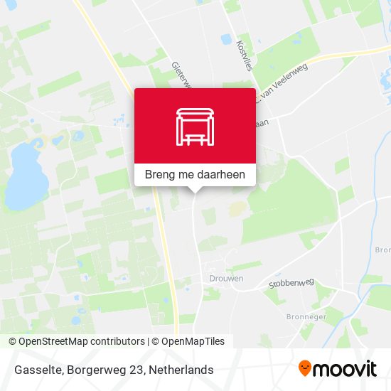 Gasselte, Borgerweg 23 kaart