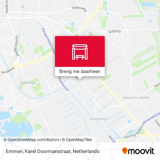 Emmen, Karel Doormanstraat kaart