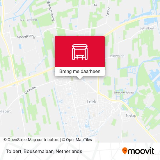 Tolbert, Bousemalaan kaart