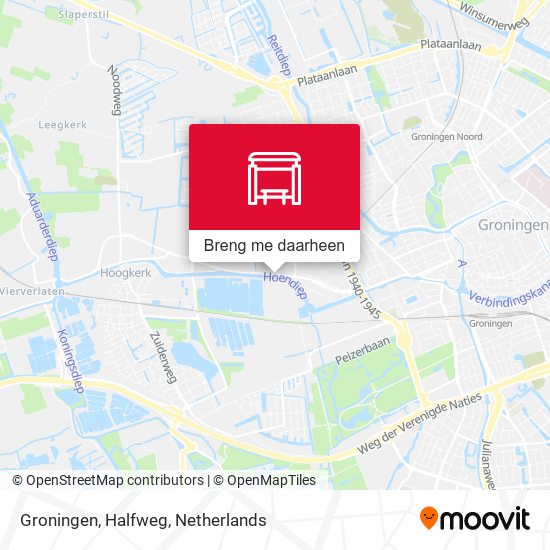 Groningen, Halfweg kaart