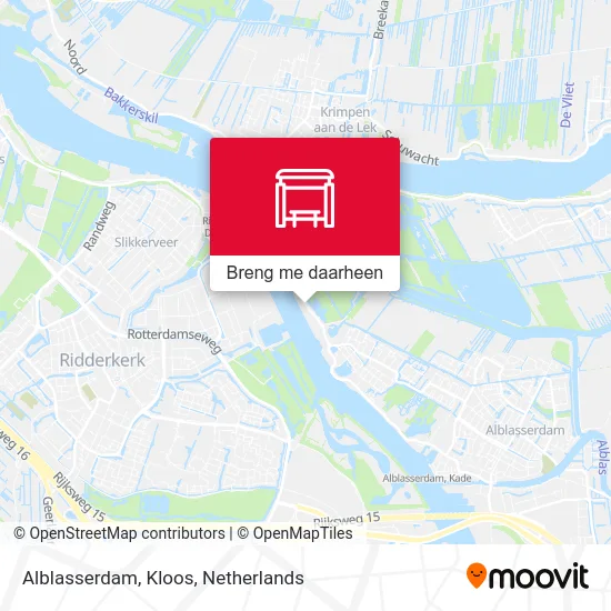 Alblasserdam, Kloos kaart