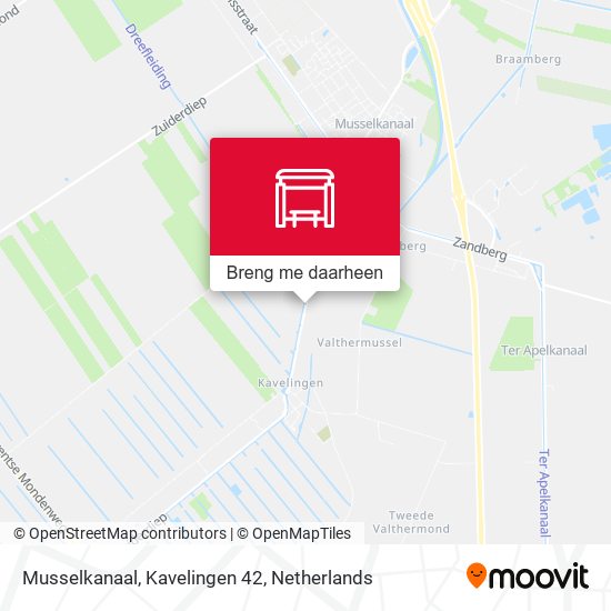 Musselkanaal, Kavelingen 42 kaart