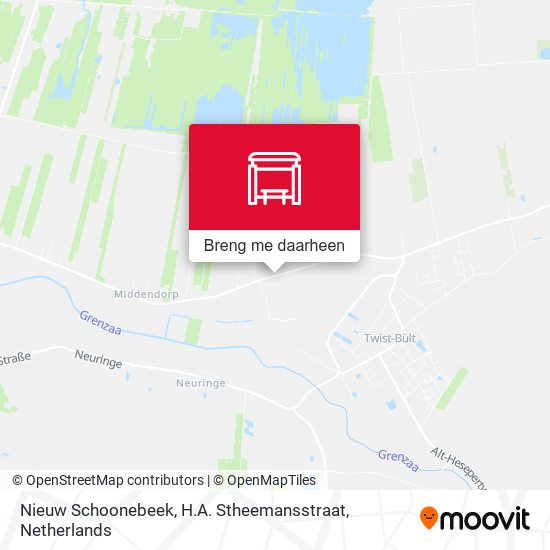 Nieuw Schoonebeek, H.A. Stheemansstraat kaart