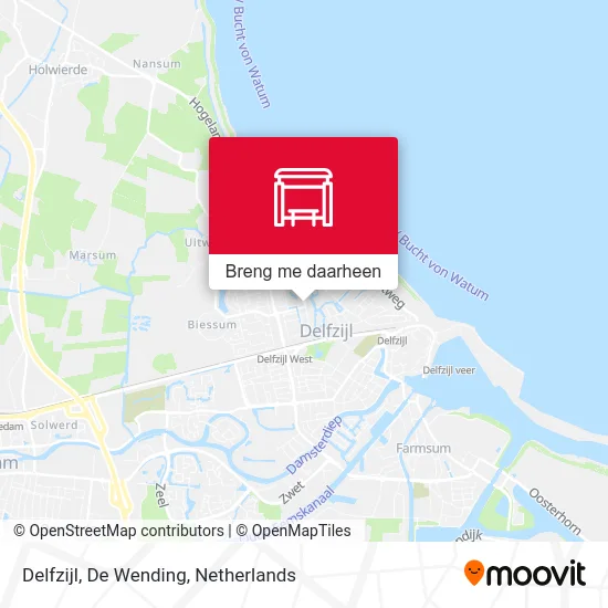 Delfzijl, De Wending kaart