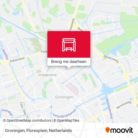 Groningen, Floresplein kaart