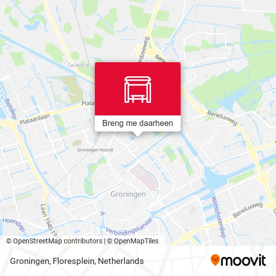 Groningen, Floresplein kaart