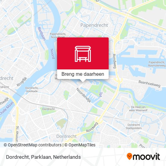 Dordrecht, Parklaan kaart