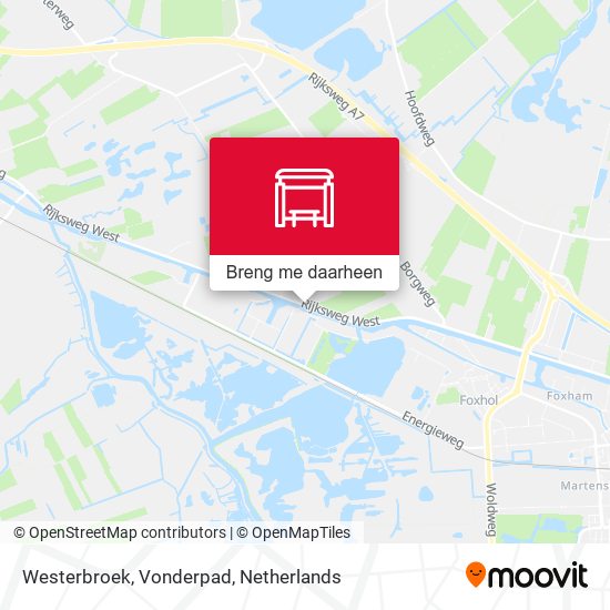 Westerbroek, Vonderpad kaart