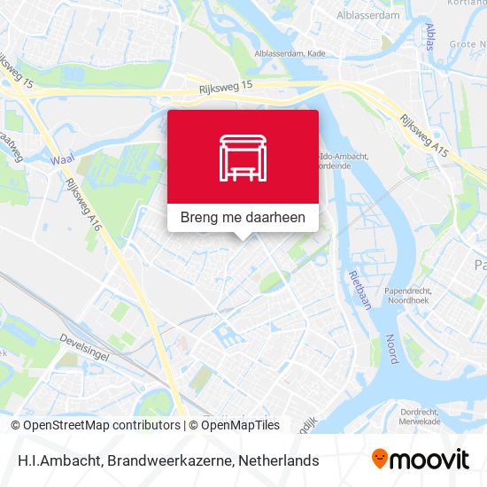 H.I.Ambacht, Brandweerkazerne kaart