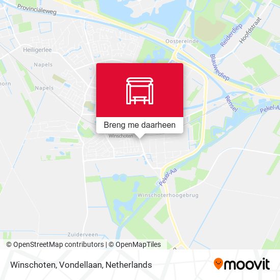 Winschoten, Vondellaan kaart