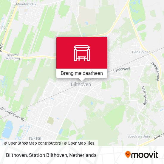 Bilthoven, Station Bilthoven kaart