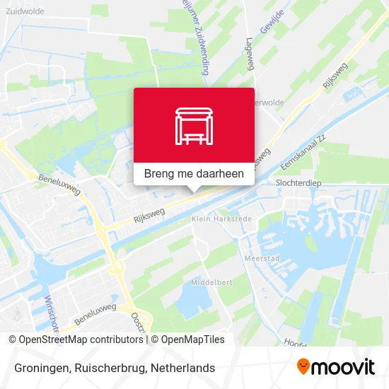 Groningen, Ruischerbrug kaart