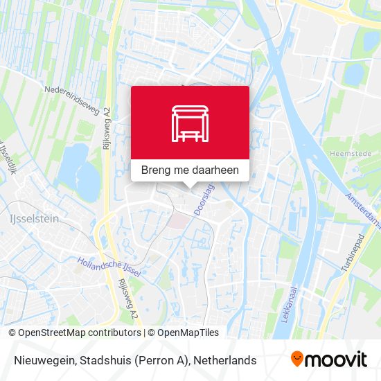 Nieuwegein, Stadshuis (Perron A) kaart