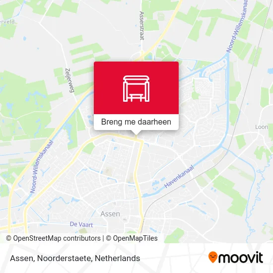 Assen, Noorderstaete kaart