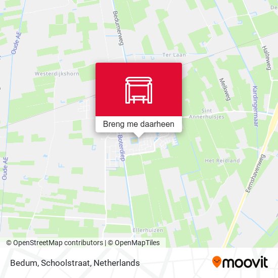 Bedum, Schoolstraat kaart