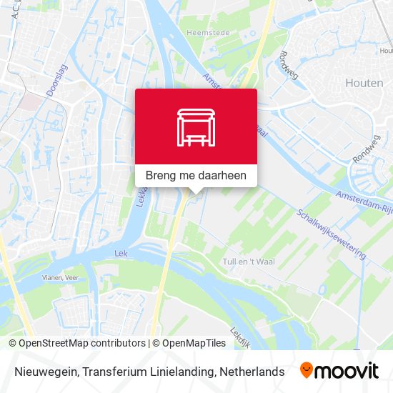 Nieuwegein, Transferium Linielanding kaart