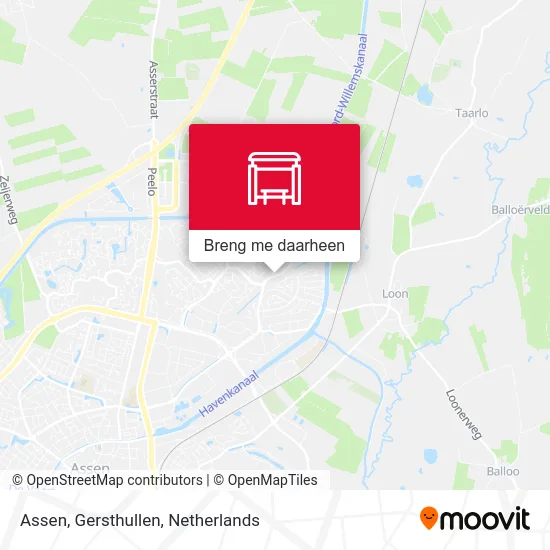 Assen, Gersthullen kaart