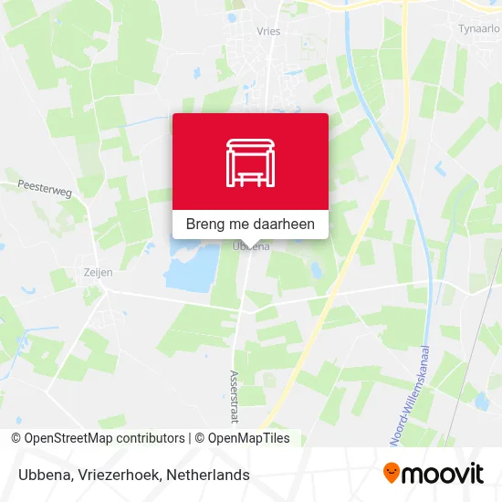 Ubbena, Vriezerhoek kaart