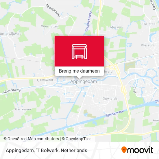 Appingedam, 'T Bolwerk kaart