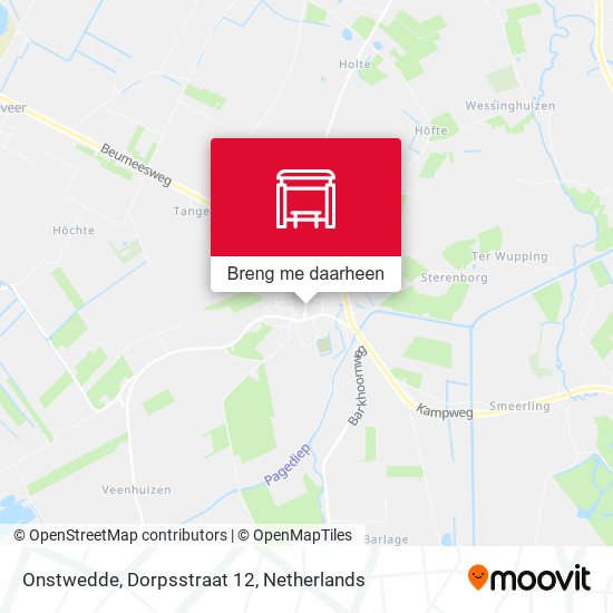 Onstwedde, Dorpsstraat 12 kaart